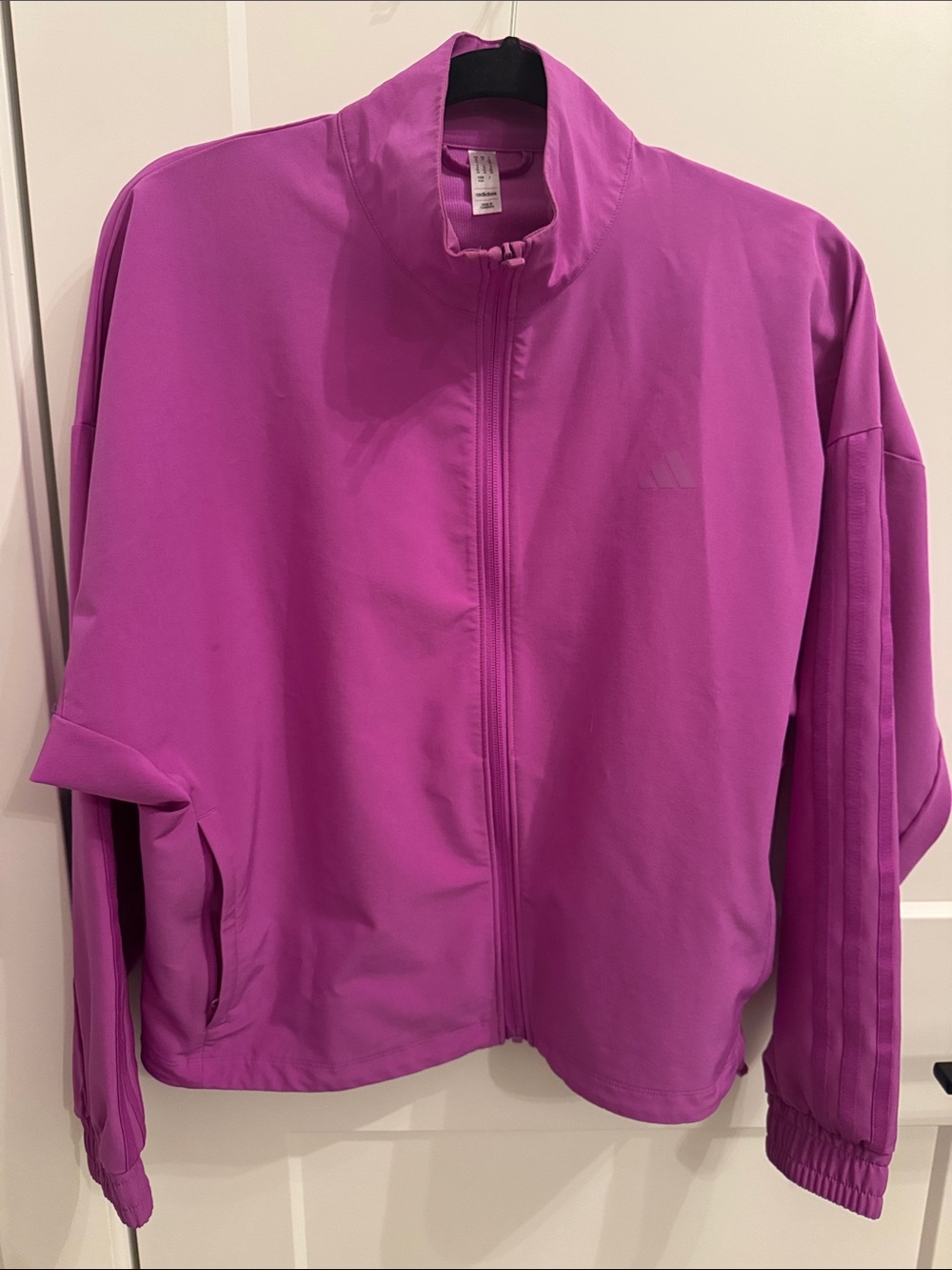 Adidas Women’s Magenta Zip-Front Jacket
